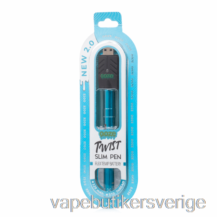 Vape Sverige Ooze Slim Twist Pen 2.0 Flex Temp Batteri Safirblå